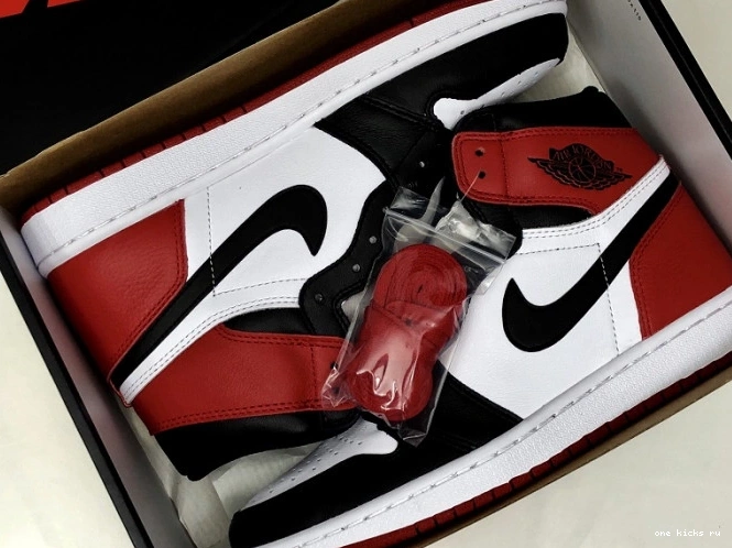 Rep Air Retro Jordan 1 Black 555088-125 Toe 0709